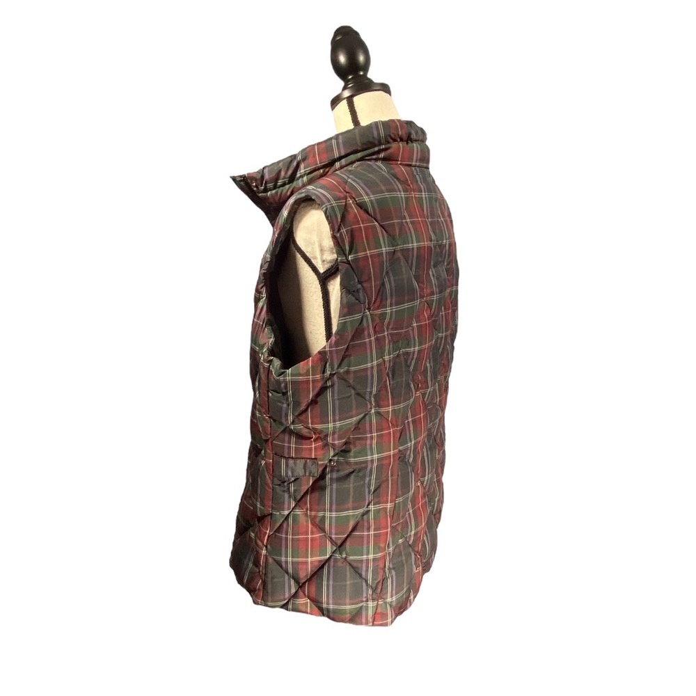 🔺SOLD🔺Eddie Bauer Down Vest Puffer Plaid Size XXL - Picture 3 of 9